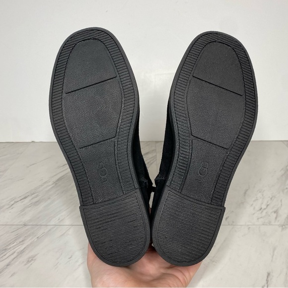 New! UGG Josefene Black Suede Mini Boot 6 - Picture 13 of 14